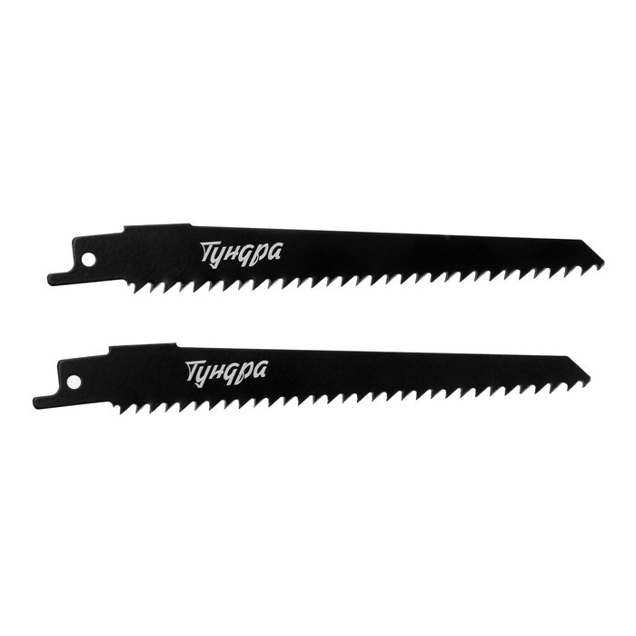 Полотна универсальные для сабельной пилы ТУНДРА, Bimetal, 125/150 х 4.3 мм, 2 шт. Полотна универсальные для сабельной пилы ТУНДРА, Bimetal, 125/150 х 4.3 мм, 2 шт.