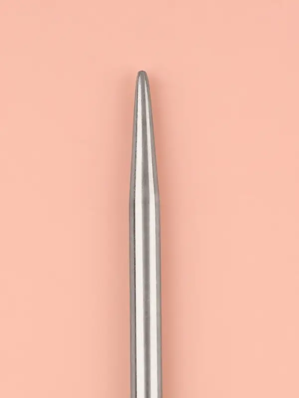 Спицы для вязания, прямые, d=4 мм, 35 см, 2 шт.