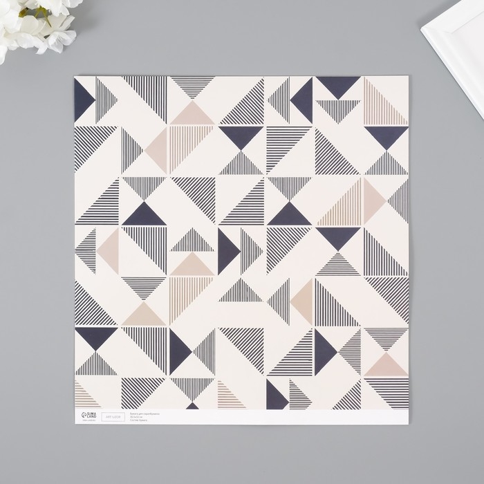 Бумага для скрапбукинга Бумага для скрапбукинга "Сканди" плотность 180 гр набор 5 шт 30,5х32 см