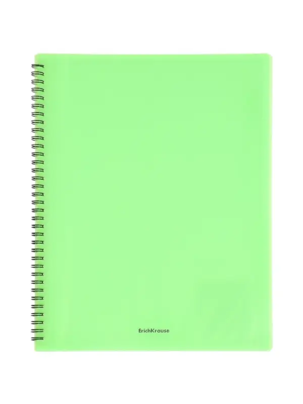 Папка с 20 вкладышами на спирали, А4, 600 мкм, ErichKrause Matt Neon, текстура &laquo;песок&raquo;, МИКС