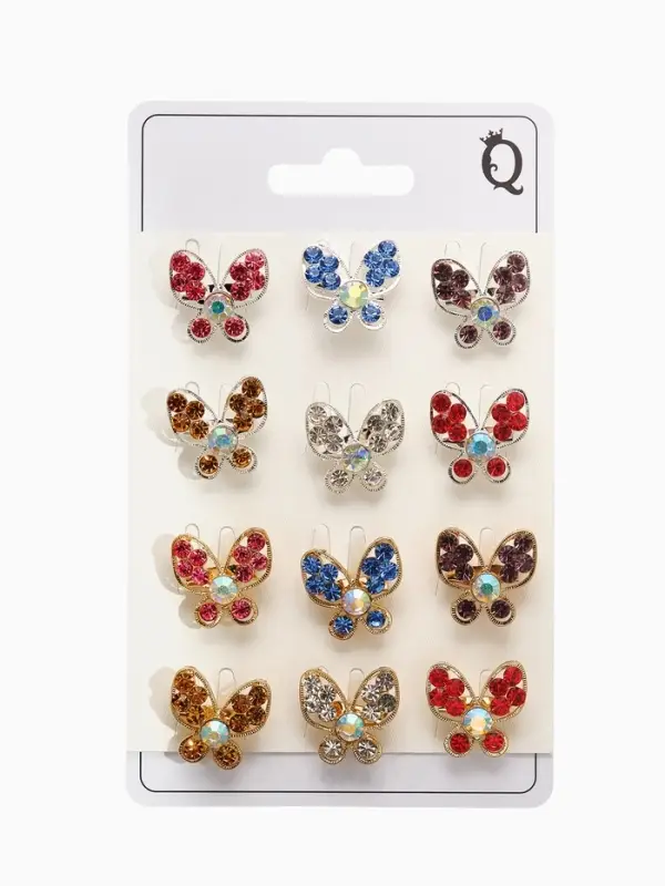 Брошь &laquo;Ассорти&raquo;, бабочек порхающих, МИКС