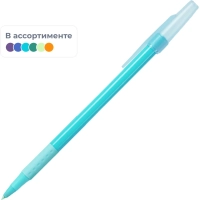 Ручка шариковая неавтомат. Deli EQ31,пул.нак0,7,круг,мягк.грип,син,в асс