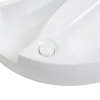 Зеркало настольное с подсветкой KZ-09, 30&times;16&times;16 см, увеличение х 10, USB, белое