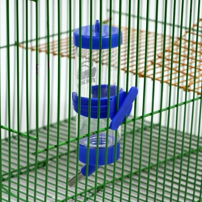 Поилка для грызунов, 125 мл, 12.5&times;4.5 см, синяя