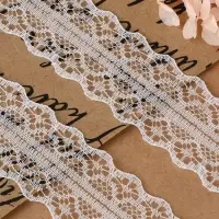 Кружево капроновое, 30 мм &times; 10 &plusmn; 1 м, цвет белый