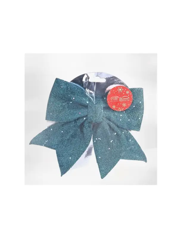 Ёлочная игрушка &laquo;Зимнее волшебство. Бант&raquo; пластик, 20&times;18 см, зелёный