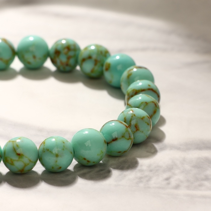 Браслет с подвеской МИКС шар №8 «Старая Бирюза» Браслет с подвеской МИКС шар №8 «Старая Бирюза»