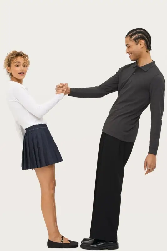 Рубашка поло женская с длинным рукавом Perfect LSL Women черная, размер S