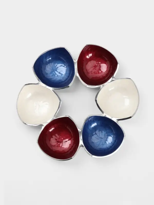 Менажница &laquo;Триколор&raquo;, 29&times;29&times;3.5 см, алюминий