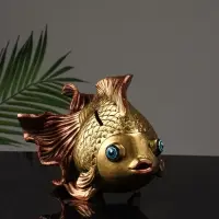 Копилка для денег &laquo;Золотая рыбка&raquo;, гипс, 13&times;25 см