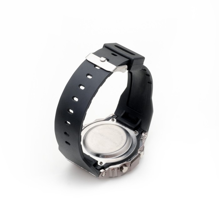 Часы наручные электронные мужские Sport, ремешок силикон, черные Часы наручные электронные мужские Sport, ремешок силикон, черные