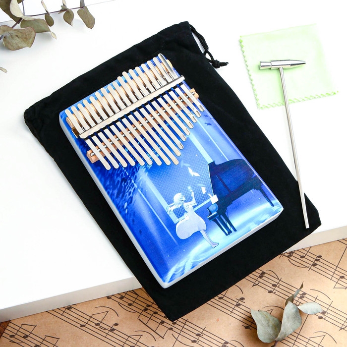 Музыкальный инструмент Калимба Музыкальный инструмент Калимба "Девочка с пианино", 17 нот