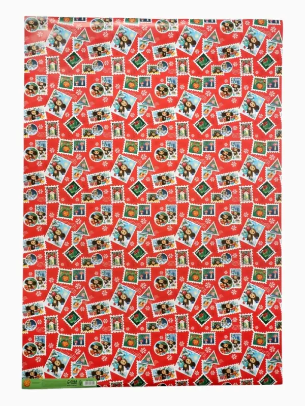 Бумага упаковочная &laquo;Новый год&raquo; 70&times;100 см, Чебурашка