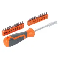 Отвёртка с битами 21 пр. (SL, PH, PZ, HEX, TORX) блистер