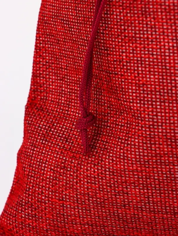 Холщовый мешочек для украшений, подарков и трав, текстиль &laquo;Эко&raquo;, красный, 30&times;40 см