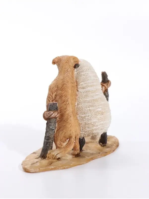 Фигурка полистоун &laquo;Овечка и пёсик&raquo; 12.5&times;6&times;9 см