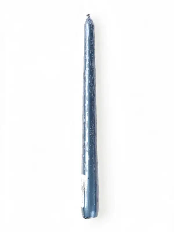 Свеча античная, 2.3&times;25 см, лакированная, синий металлик