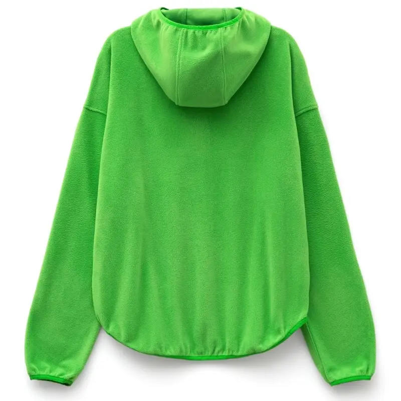 Анорак флисовый унисекс Fliska, зеленое яблоко, размер XS/S Анорак флисовый унисекс Fliska, зеленое яблоко, размер XS/S