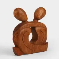 Абстракция &laquo;Влюблённые&raquo;, 19&times;4&times;19 см, дерево суар