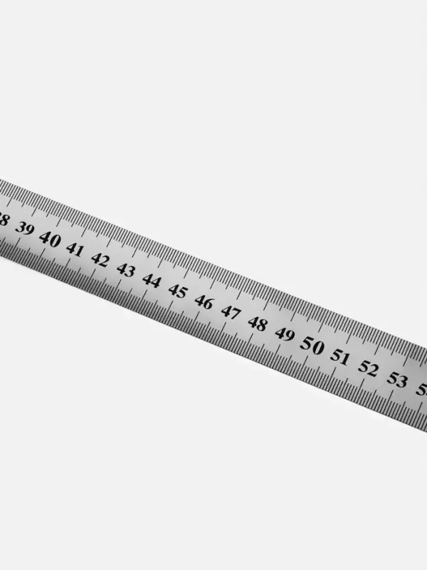 Метр металлический, 100 см (см/дюймы), толщина 0.8 мм