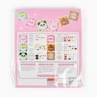 Вышивка по фетру "Панда", 20,5*20,5 см, цвет зеленый