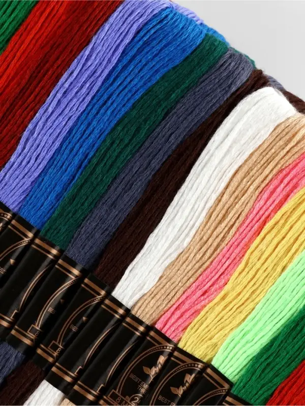 Набор ниток мулине, 8&plusmn;1 м, 100 шт., МИКС