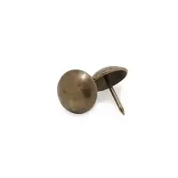 Гвозди ТУНДРА, декоративные, обивочные, 19&times;22 мм, бронза, фасовка 50 шт.