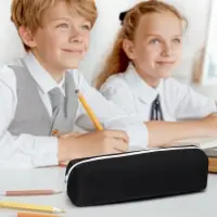 Пенал школьный на молнии Calligrata, 1 отделение, чёрный