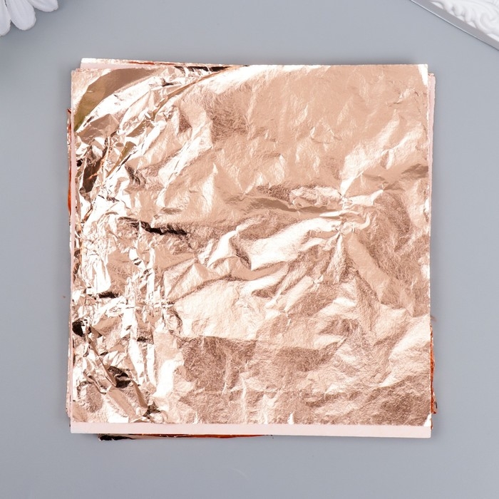 Поталь для декорирования набор 100 листов Поталь для декорирования набор 100 листов "Медь" 14х14 см