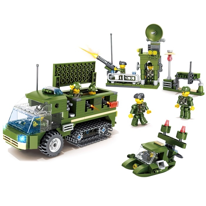 Конструктор блочный Военные &laquo;Современная техника. Внедорожник&raquo;, 180 деталей