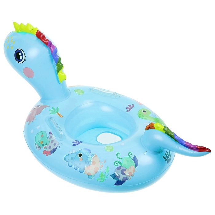 Плотик для плавания «Динозаврик», 75 х 50 см, цвет бирюзовый Плотик для плавания «Динозаврик», 75 х 50 см, цвет бирюзовый