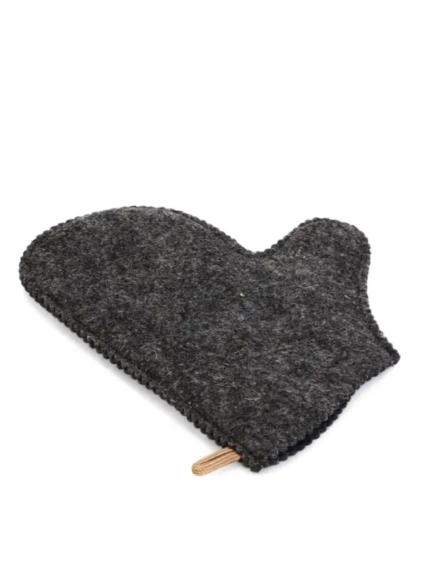 Рукавица для бани вышивка Рукавица для бани вышивка "Русские традиции", темная