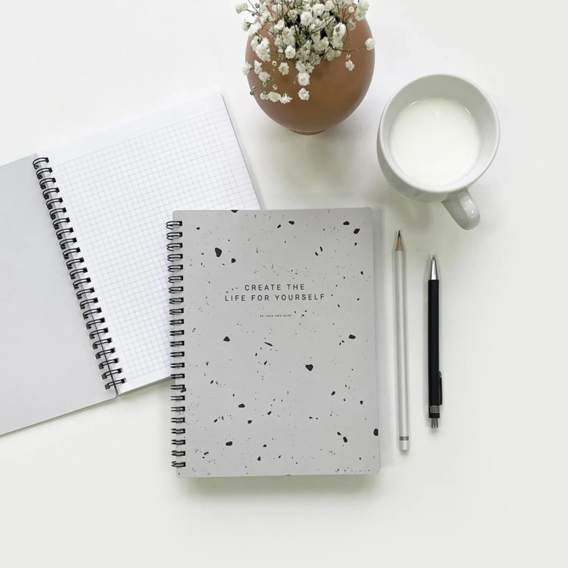 Бизнес-тетрадь А5 96л.клетка,спир,Be Smart,Terrazzo,N3678