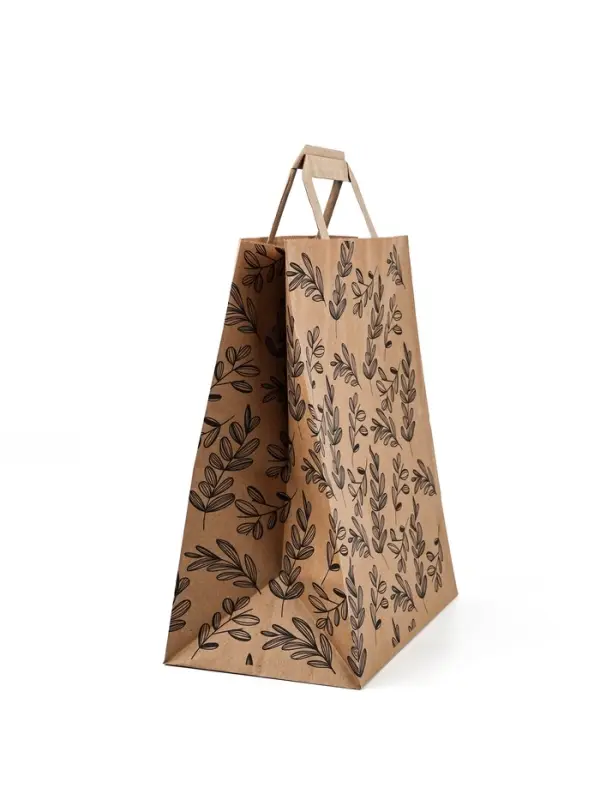 Пакет подарочный крафтовый «Эко», 24 х 28 х 14 см