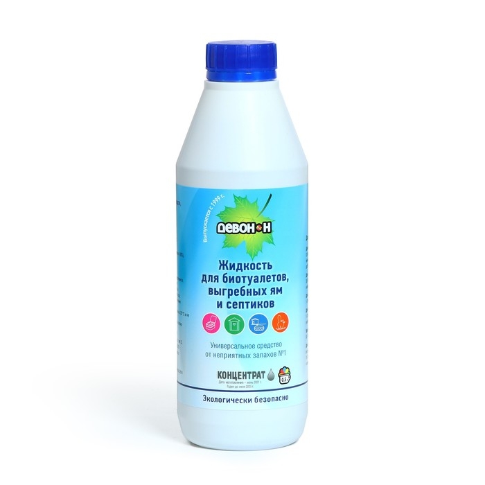 Жидкость для дачного туалета, выгребных ям и биотуалета «Девон-Н», концентрат, 0.5 л Жидкость для дачного туалета, выгребных ям и биотуалета «Девон-Н», концентрат, 0.5 л