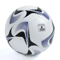 Футбольный мяч ONLYTOP, машинная сшивка, 32 панели, р. 5, PVC, резиновая камера, белый, голубой
