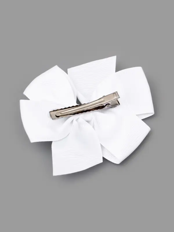 Бант для волос на заколке белый, Принцессы Дисней