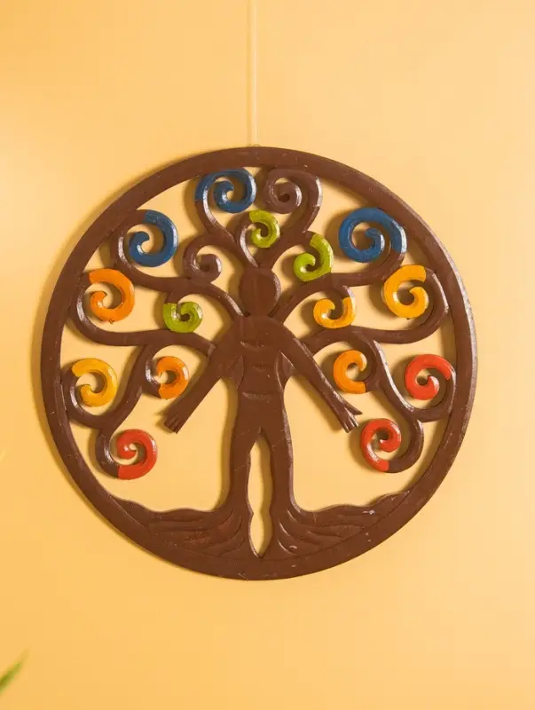 Панно  Панно "Единство с природой" МДФ, 40х40х1 см, разноцветная