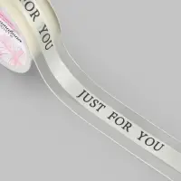 Лента декоративная Just for you, атласная/капроновая, 25 мм, 18&plusmn;1 м, молочная