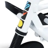 Снегокат &laquo;Twiny 1+&raquo;, графичный, со спинкой, белый, чёрный, TW1+/ГФ Nika