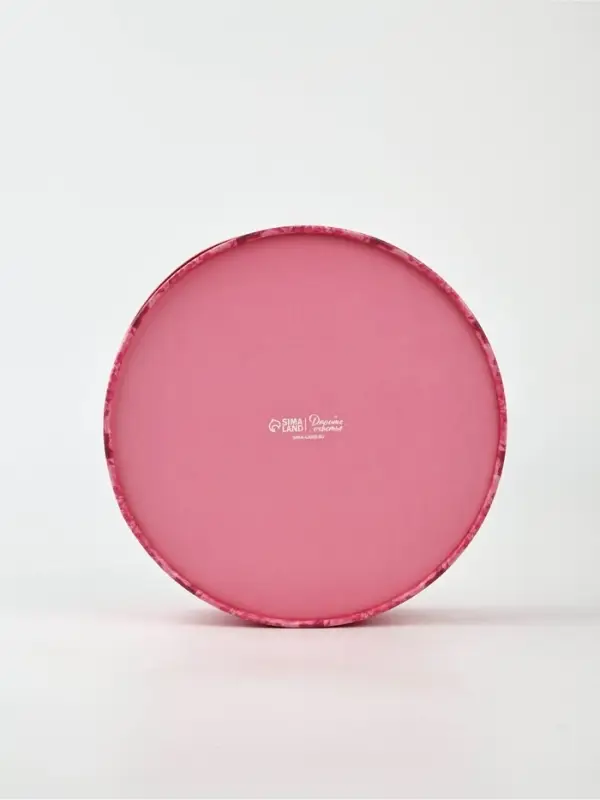 Коробка подарочная тубус с окном &laquo;Нежные пионы&raquo;, 20&times;20&times;5 см