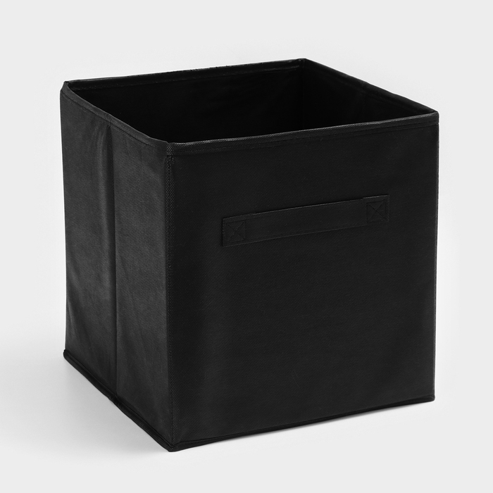 Короб для хранения, 28×28×28 см, набор 3 шт, цвет чёрный Короб для хранения, 28×28×28 см, набор 3 шт, цвет чёрный