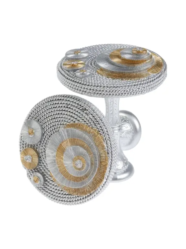 Крючок для штор CAPPIO KS038, d=11 см, цвет серебро золото, 2 шт