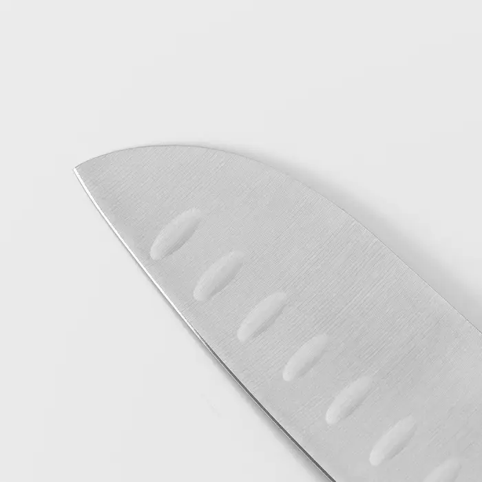 Нож Сантоку кухонный Magistro Ardone, лезвие 17.5 см, серебристый