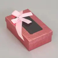 Набор подарочных коробок 3 в 1, прямоугольные с окном 23&times;16&times;9.5 21&times;14&times;8.0 19&times;12&times;6.5 см