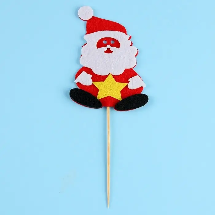 Топпер новогодний для торта &laquo;Дед Мороз&raquo;, 18 см