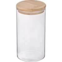 Банка стеклянная для сыпучих продуктов с крышкой BAMBU, 1,3 л