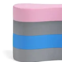 Колобашка для аквааэробики ONLYTOP, 21&times;11&times;10 см, розово-серо-голубая