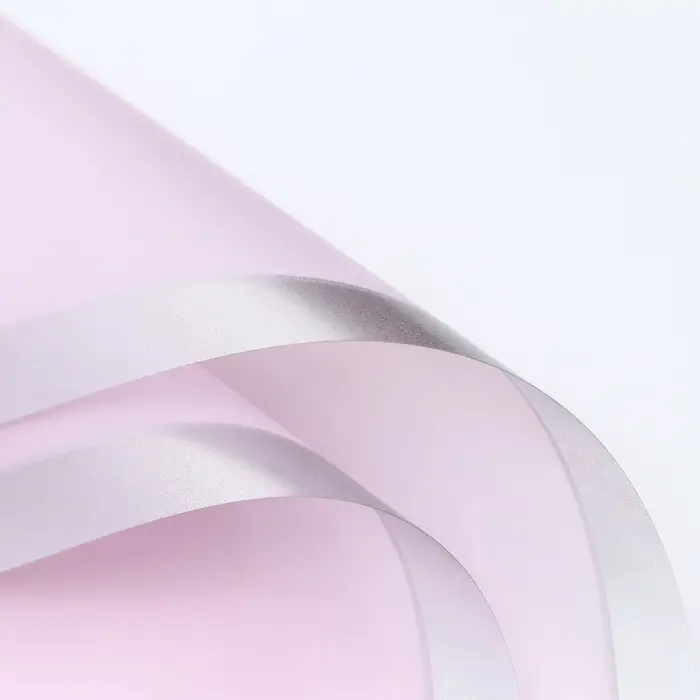 Пленка для цветов, «Серебряный кант», лиловый, 57×57±1 см Пленка для цветов, «Серебряный кант», лиловый, 57×57±1 см