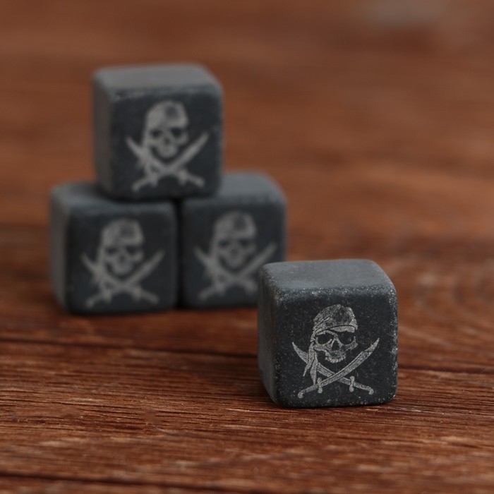 Камни для виски «Приключения», 4 шт Камни для виски «Приключения», 4 шт